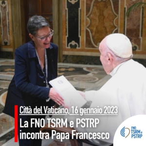 La Federazione Ordini TSRM e PSTRP in udienza con papa Francesco